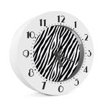 Black White Zebra Pattern Print Alarm Clock