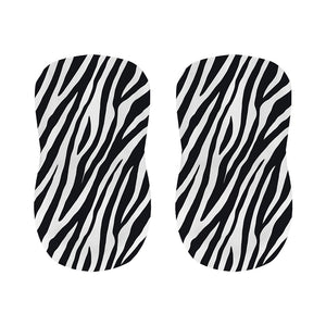 Black White Zebra Pattern Print Bar Stool Covers