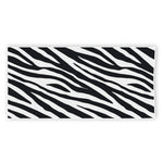 Black White Zebra Pattern Print Beach Towel