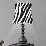 Black White Zebra Pattern Print Bell Lamp Shade