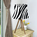 Black White Zebra Pattern Print Bell Lamp Shade