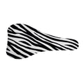 Black White Zebra Pattern Print Bicycle Seat Cover