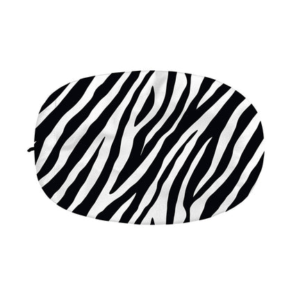 Black White Zebra Pattern Print Car Side Mirror Covers