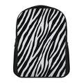 Black White Zebra Pattern Print Casual Backpack