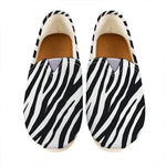 Black White Zebra Pattern Print Casual Shoes