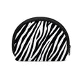Black White Zebra Pattern Print Coin Purse
