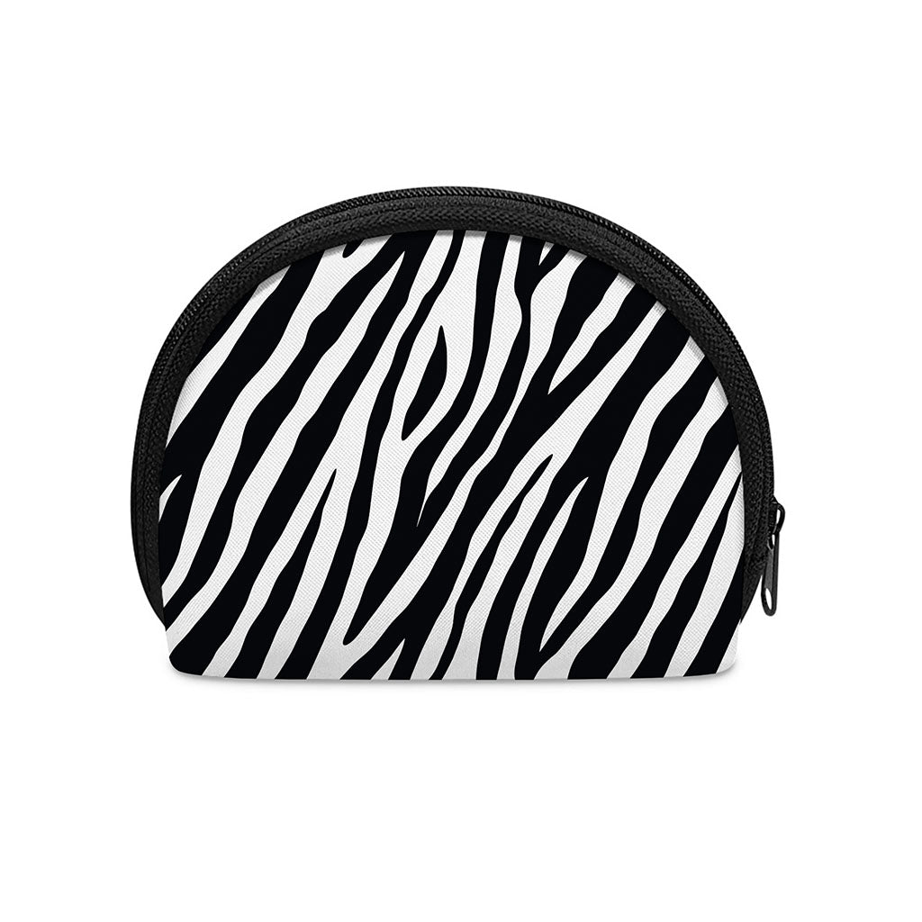 Black White Zebra Pattern Print Coin Purse