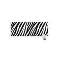 Black White Zebra Pattern Print Extended Mouse Pad