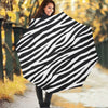 Black White Zebra Pattern Print Foldable Umbrella