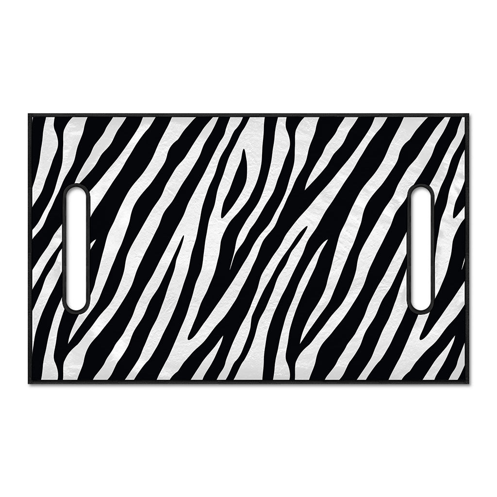 Black White Zebra Pattern Print Golf Cart Seat Cover