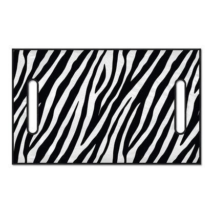 Black White Zebra Pattern Print Golf Cart Seat Cover