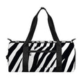 Black White Zebra Pattern Print Gym Bag