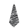Black White Zebra Pattern Print Hand Towel