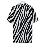Black White Zebra Pattern Print Hawaiian Shirt