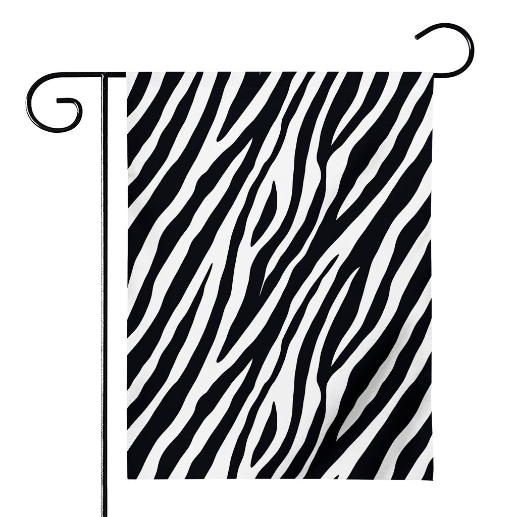 Black White Zebra Pattern Print House Flag
