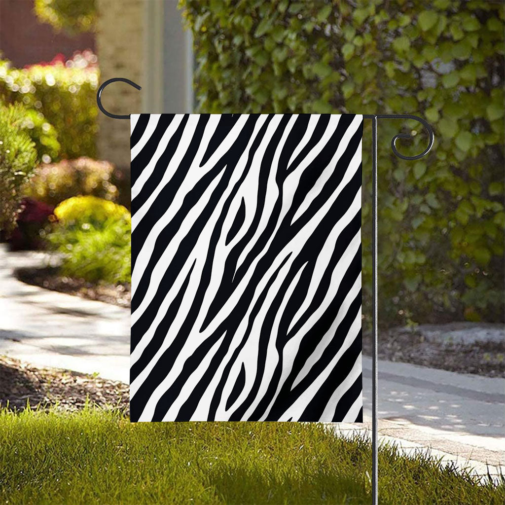 Black White Zebra Pattern Print House Flag