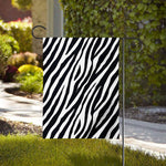 Black White Zebra Pattern Print House Flag