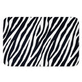 Black White Zebra Pattern Print Indoor Door Mat