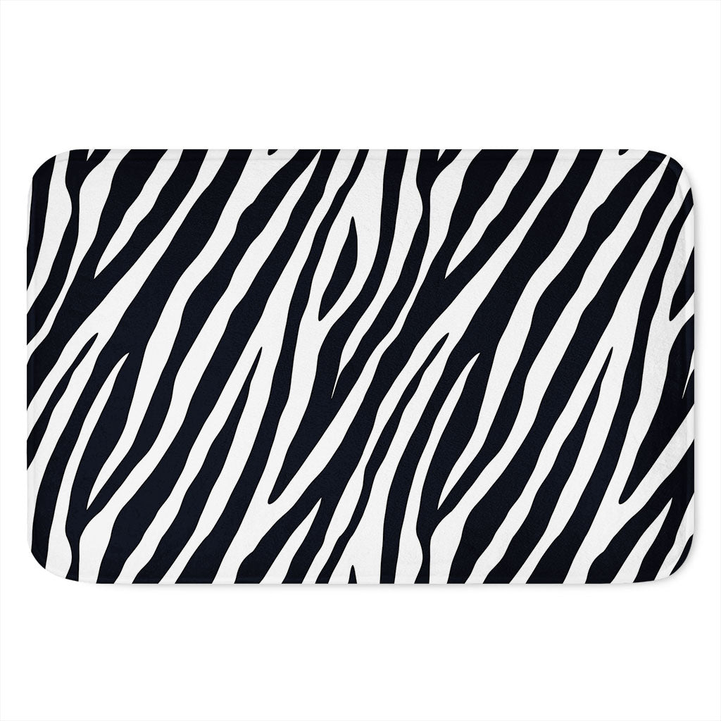 Black White Zebra Pattern Print Indoor Door Mat