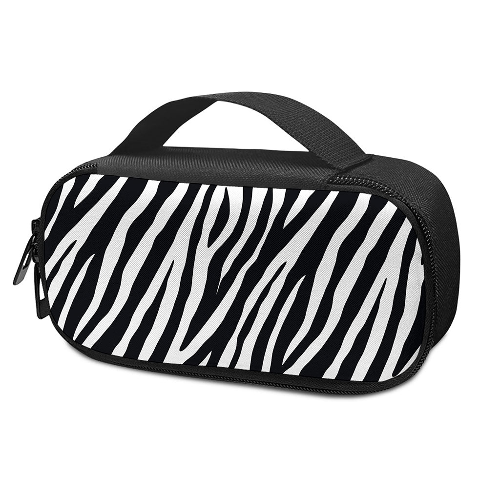 Black White Zebra Pattern Print Insulin Cooler Travel Case
