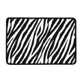 Black White Zebra Pattern Print Kitchen Mat