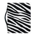 Black White Zebra Pattern Print Leather Bible Cover