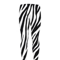 Black White Zebra Pattern Print Men's Leggings