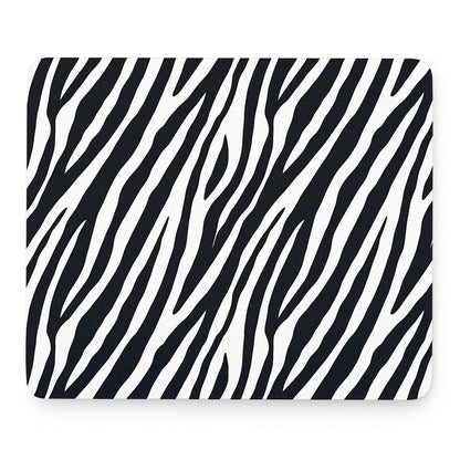 Black White Zebra Pattern Print Mouse Pad