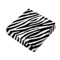 Black White Zebra Pattern Print Outdoor Seat Cushion Cover
