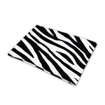 Black White Zebra Pattern Print Pet Cooling Mat Cover