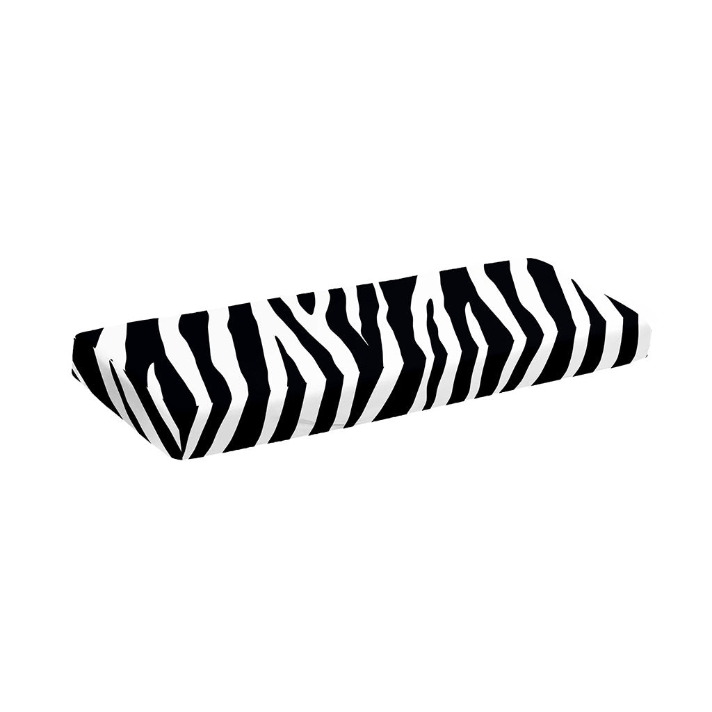 Black White Zebra Pattern Print Piano Keyboard Cover