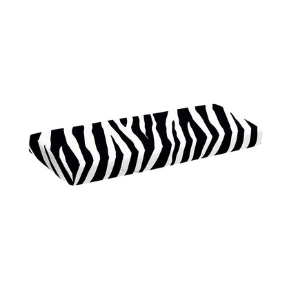 Black White Zebra Pattern Print Piano Keyboard Cover