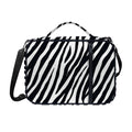 Black White Zebra Pattern Print Shoulder Strap Bible Bag
