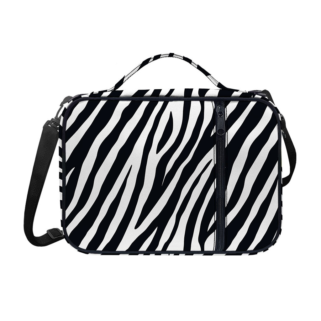 Black White Zebra Pattern Print Shoulder Strap Bible Bag