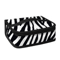 Black White Zebra Pattern Print Small Lunch Bag