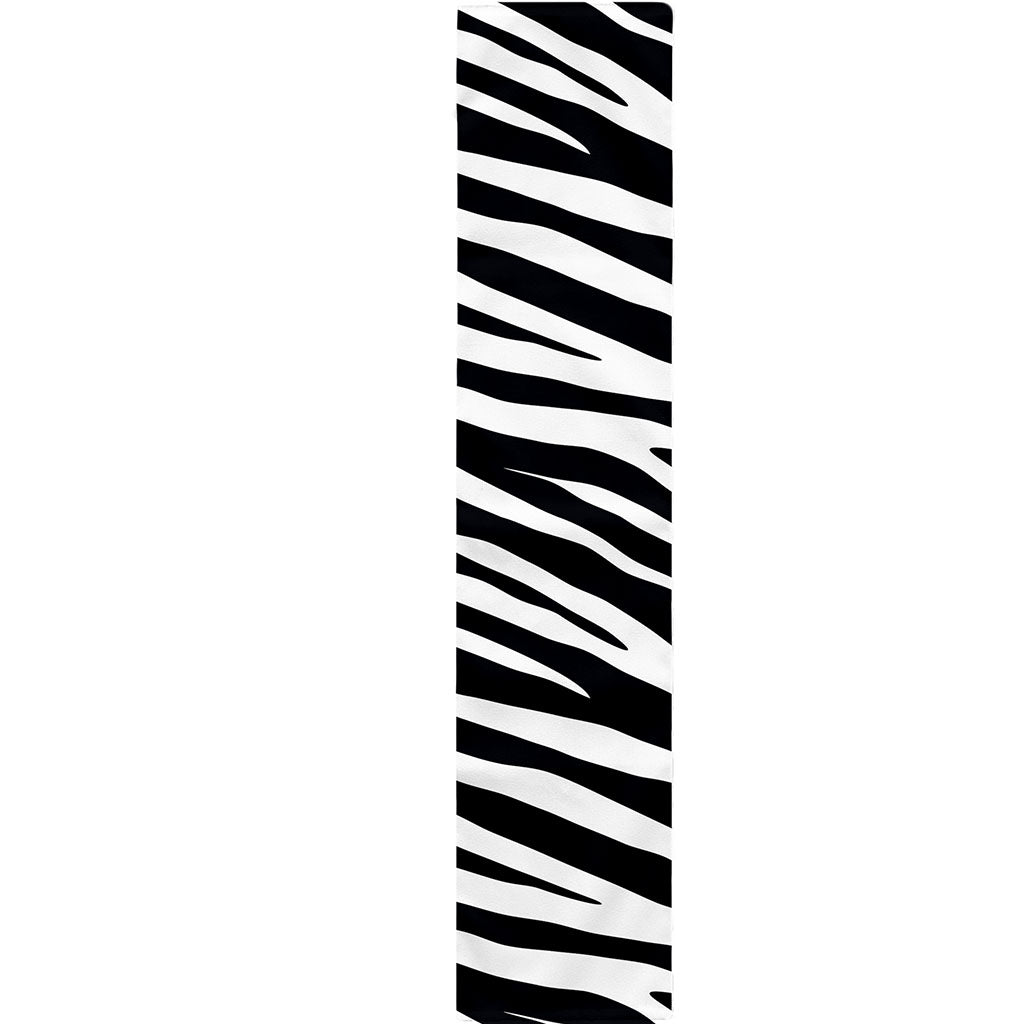 Black White Zebra Pattern Print Table Runner