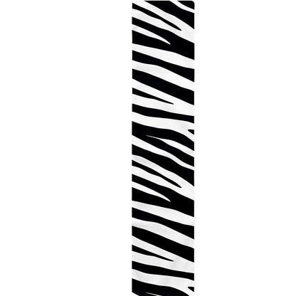 Black White Zebra Pattern Print Table Runner