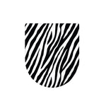 Black White Zebra Pattern Print Toilet Lid Cover