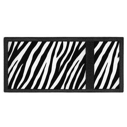 Black White Zebra Pattern Print Trifold Wallet