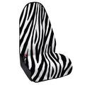 Black White Zebra Pattern Print Waterproof Car Seat Cover