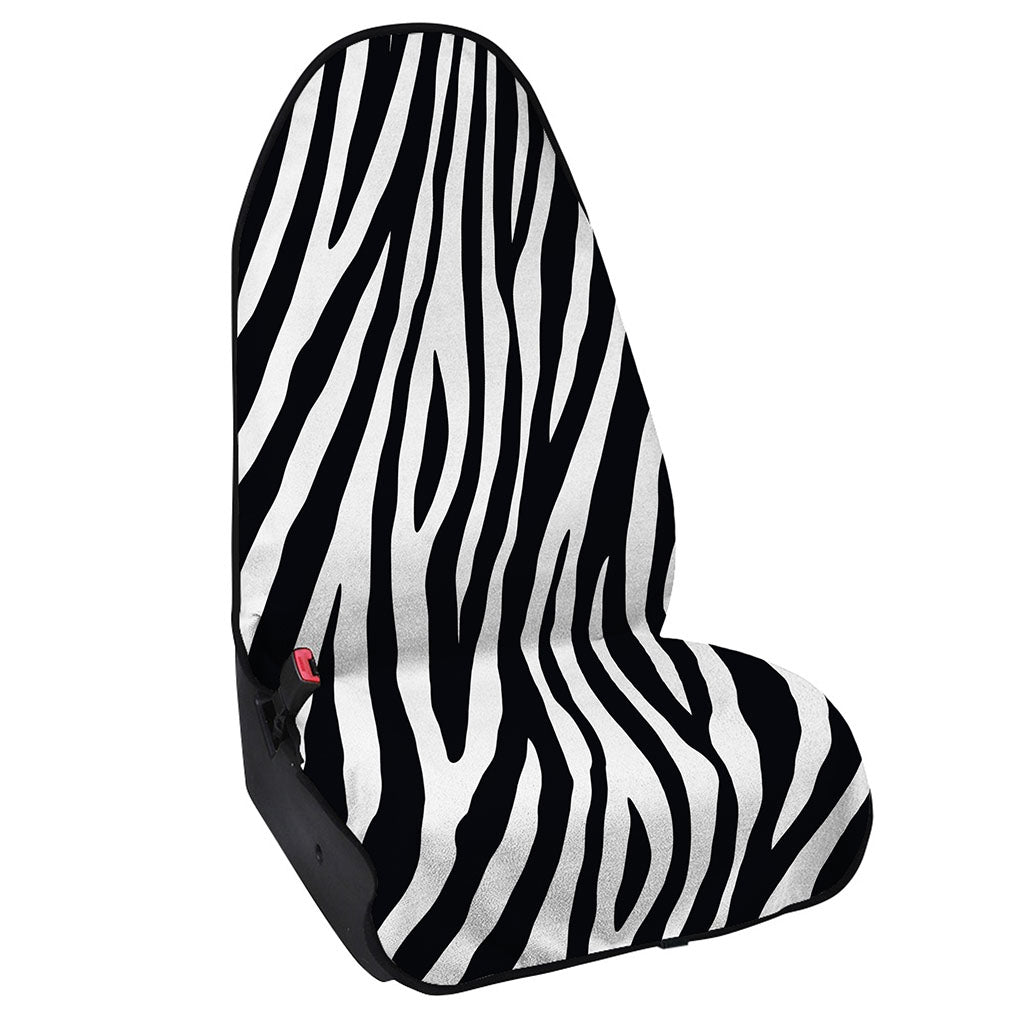 Black White Zebra Pattern Print Waterproof Car Seat Cover
