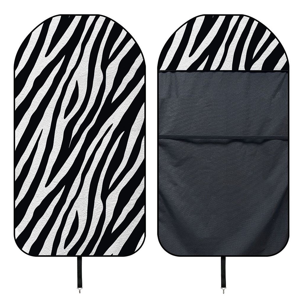 Black White Zebra Pattern Print Waterproof Car Seat Cover