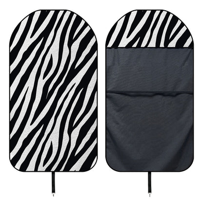 Black White Zebra Pattern Print Waterproof Car Seat Cover