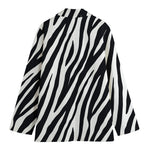 Black White Zebra Pattern Print Women's Blazer