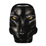Black Wolf Portrait Print Baby Seat Cover