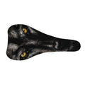 Black Wolf Portrait Print Bicycle Seat Cover