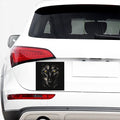 Black Wolf Portrait Print Car Sticker