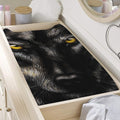 Black Wolf Portrait Print Changing Pad Cover