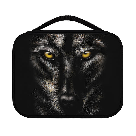 Black Wolf Portrait Print Classic Bible Case