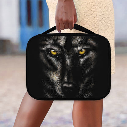 Black Wolf Portrait Print Classic Bible Case